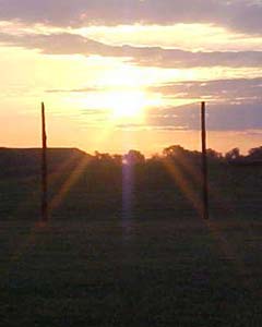Sunrise at Woodhenge (Cahokia)